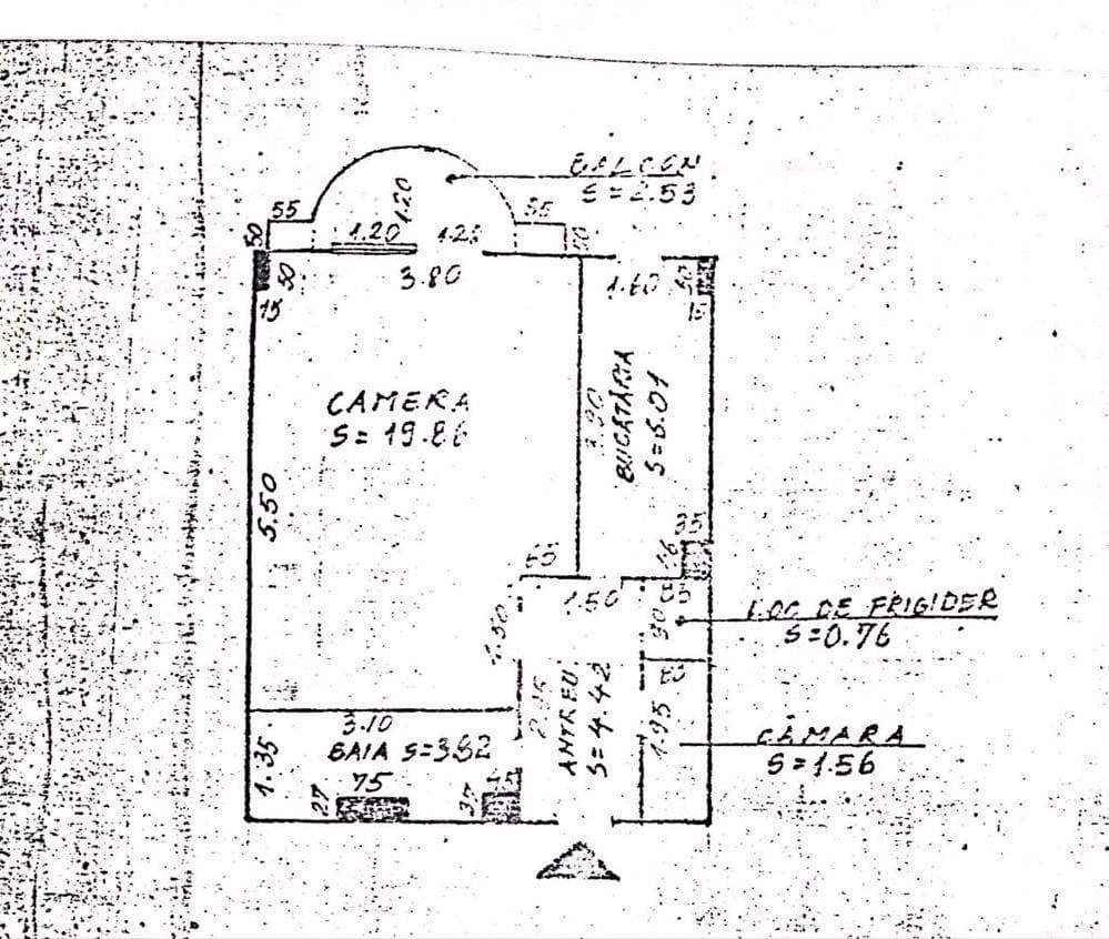 Vand apartament 1 camera Marasti BRD