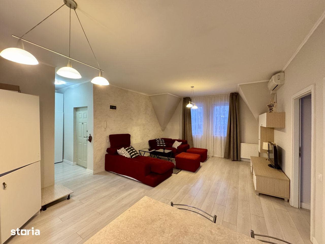 PF inchiriez ap. in vila, 80 mp, 3 cam, parcare curte, Andrei Muresanu